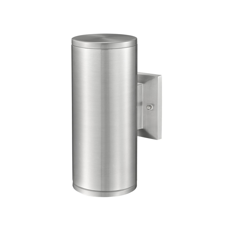 Jhai 1 Light Aluminum Outdoor Wall Light, White, 10.62" H x 4.75" W x 5.5" D