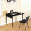 Table industrielle pliante, noire, peu encombrante avec abattant pour différents besoins, conception 2-4, grattoir