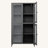 Classic Metal Storage Cabinet Display Cabinet With 4 Glass Doors 4 Shelves Cabinet Bookcase Side Cabinet For Home Office Living Room Kitchen Hallway