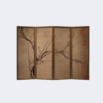 Solid wood plum screen