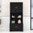 Wood Freestanding Bathroom Storage Cabinet with Adjustable Shelves and Multi-Layer Open Shelves-105280997