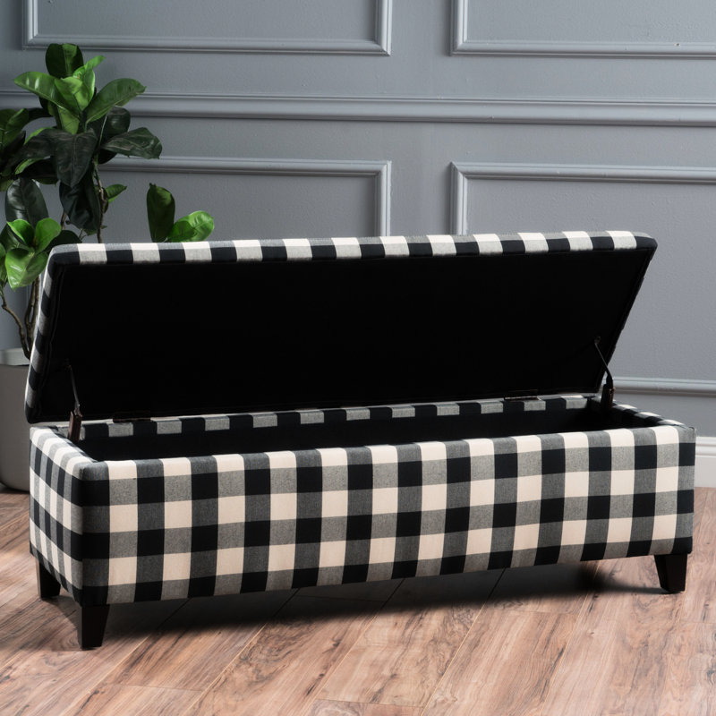 Tissu noir élégant avec rangement - 51 po Long, 17,47 de large, 16,5 de haut pour une solution soignée Profondeur, largeur, hauteur