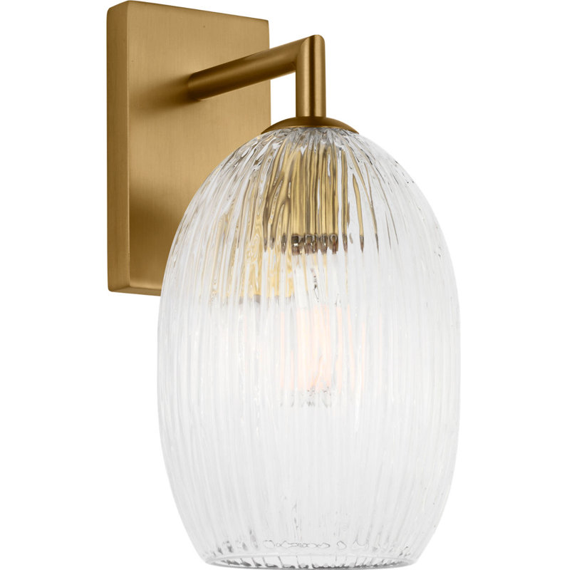 Wilmont Wall Sconce, Burnished Brass