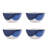 Gourmet Basics by Mikasa Caden Blue 16-Piece Stoneware Dinnerware Set, Service for 4