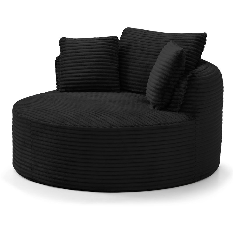 Chaise ronde, Noir
