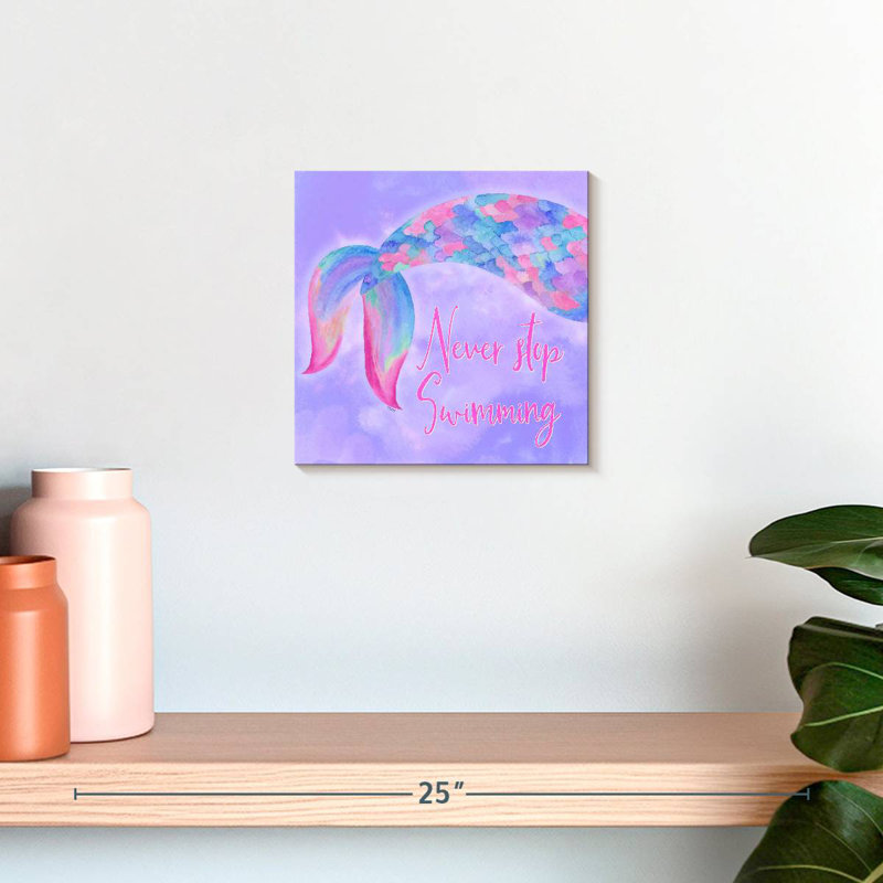 Ashelle sirène vie II rose mauve, H 10 po x l 10 po
