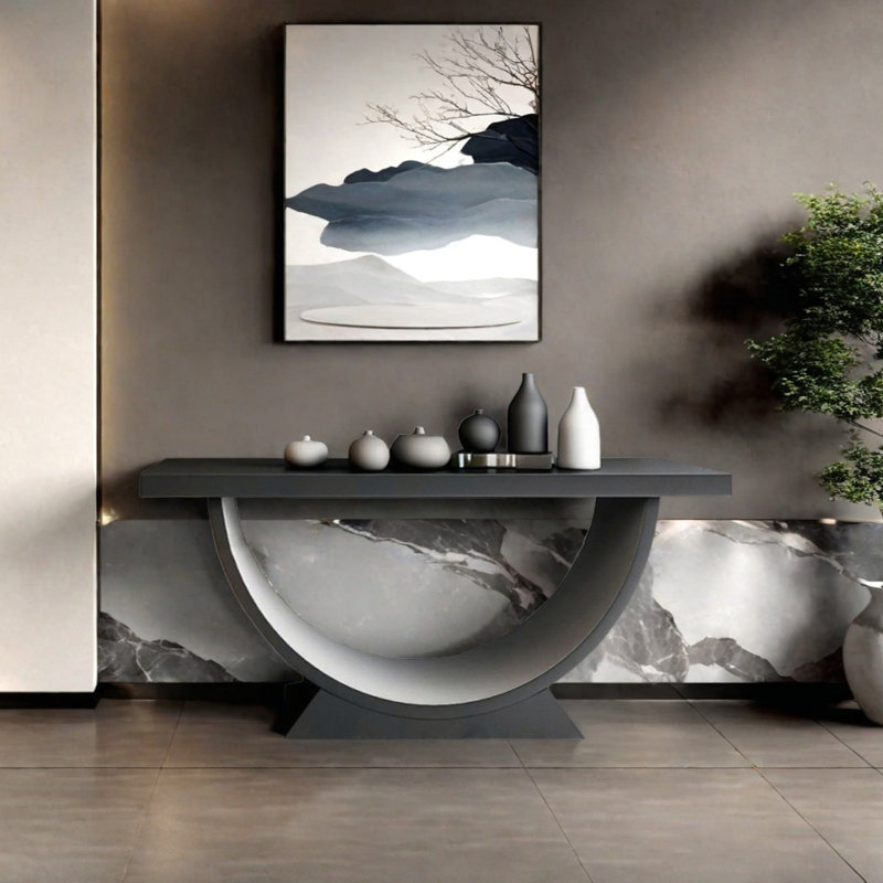 Console moderne minimaliste, H 35,43 po x l 62,99 po x P 13,78 po