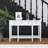 48 inch Long Console Table with 4 Drawers and 1 Bottom Shelf for Entryway Hallway Easy Assembly