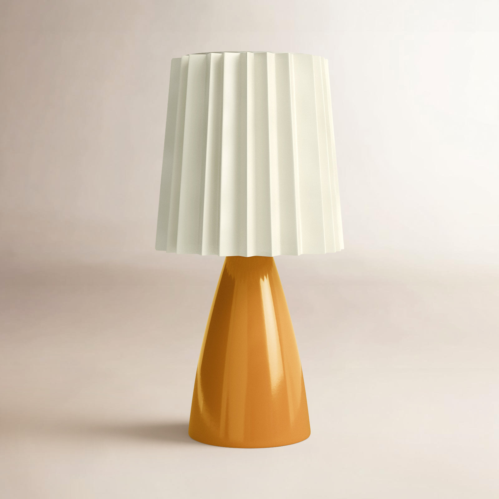 Juliette Ceramic Table Lamp, Orange