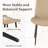 Color 20.15'' H Faux Leather Metal Side Chair-101950306