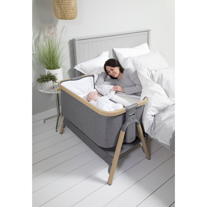 Tutti Bambini CoZee Bedside Crib, Charcoal