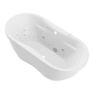 PROFLO 72 x 42 Alcove 8 Jet Whirlpool Bath Tub with Skirt and Left Hand  Pump - Royal Bath Place