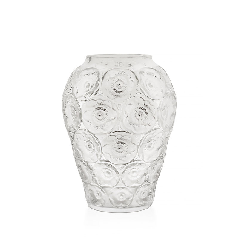Anemone Handcrafted Crystal Table Vase, Clear