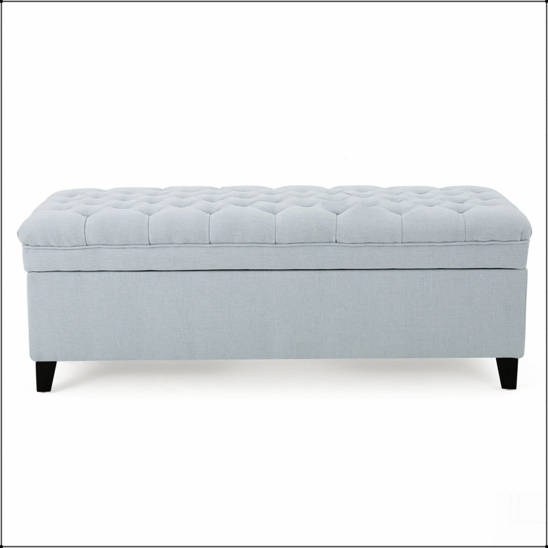 OTTOMAN DE RANGEMENT JULiana, Ciel pâle