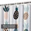Rideau de douche imperméable à motif floral ananas tropical avec 12 crochets-405201921