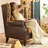 Moneak Retro Single Chenille Recliner with High Back