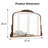 Antique Gold Frame Console Table and Wall Mirror Set Mirrored Glass Top