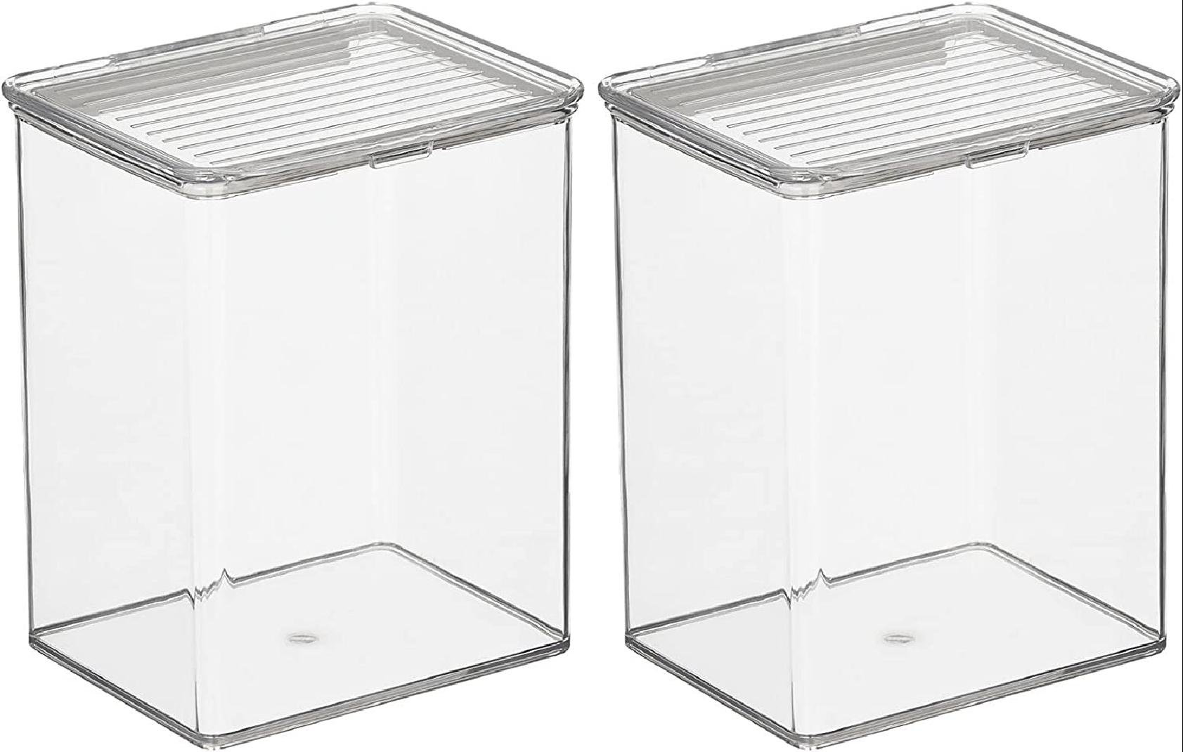 Chef's Path Airtight Food Storage Containers 1.5L (Set of 6) for Kitchen &  Pantry Organization - Clear Plastic Canisters for Cookies, Herbs, Spices
