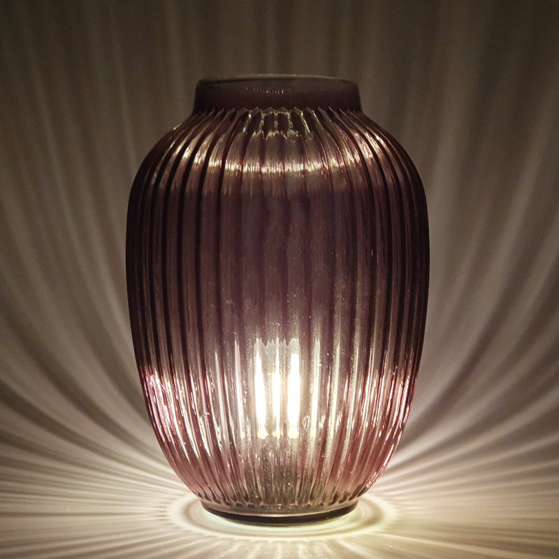 Glass Novelty Lamp, Purple