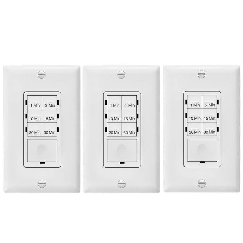Minuterie de compte à rebours préréglée à 7 boutons 30 minutes Enerlites
