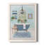 «Blue Bath I», peinture sur toile encadrée-61336667-61336668