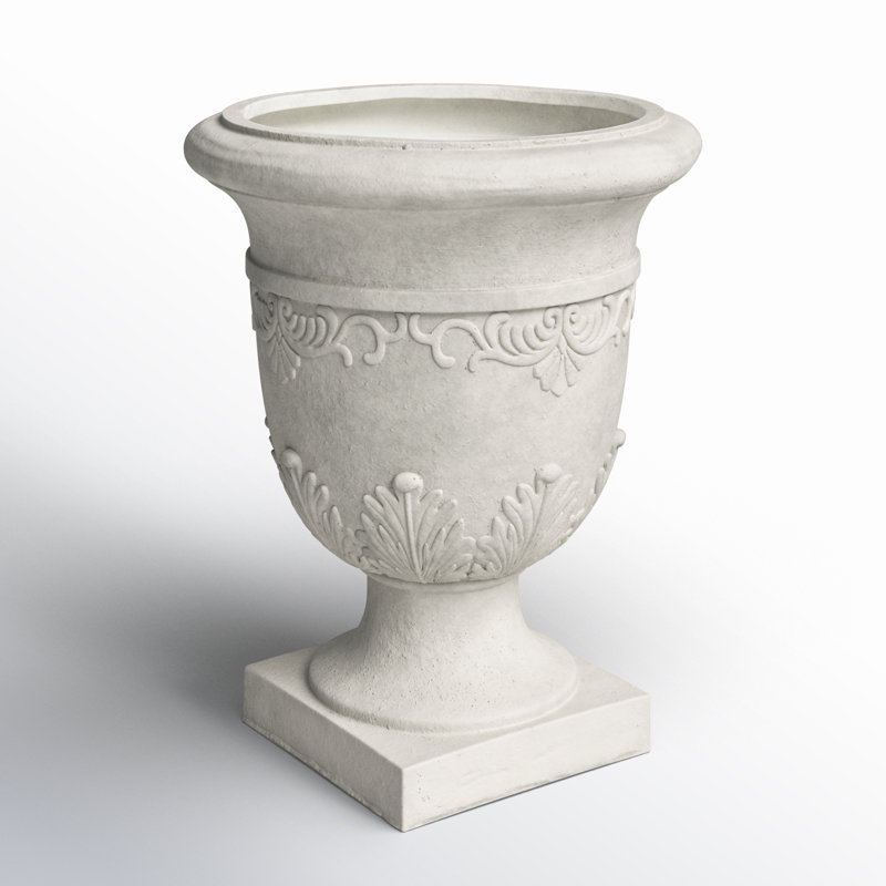 Servantes Handmade Ceramic Urn Planter, Antique White