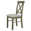 Chaises de salle à manger à dossier en X 2 pièces Farmhouse-1295688057