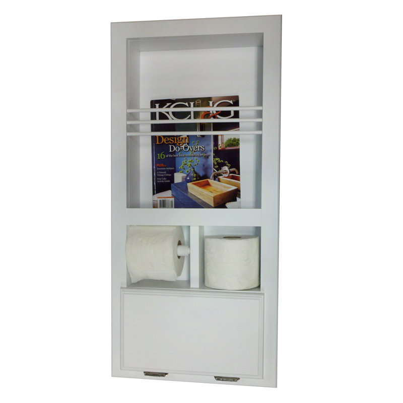 Meridian Magazine Rack, White