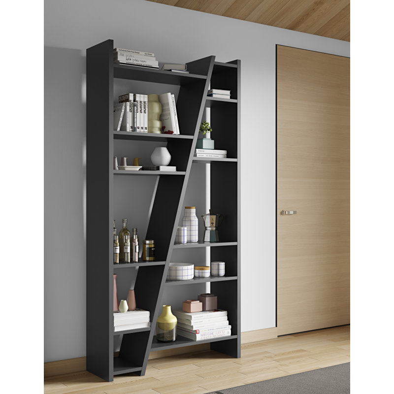 Delta Geometric Bookcase, Pure Black
