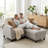Kentrell 54"W Upholstered Loveseat with Ottoman-1159309552