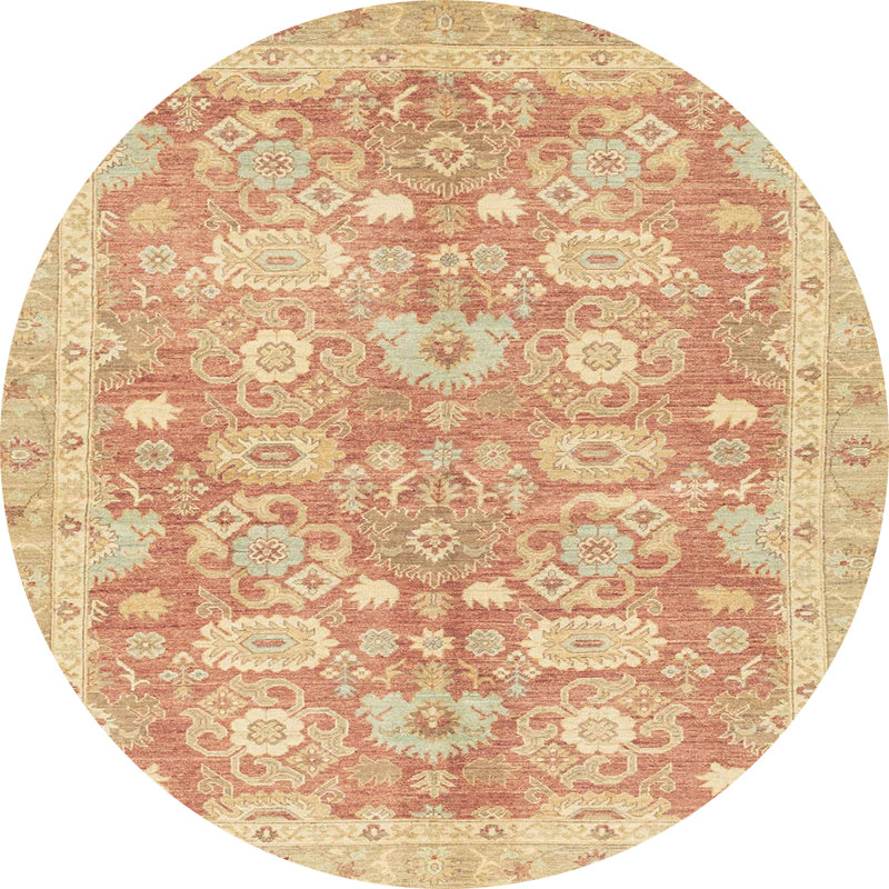 Abstract Indoor Rug, Round 3'