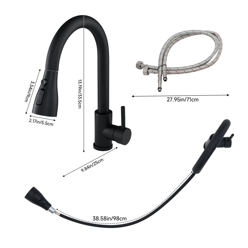 Pull-out Sprayer Retractable Kitchen Tap