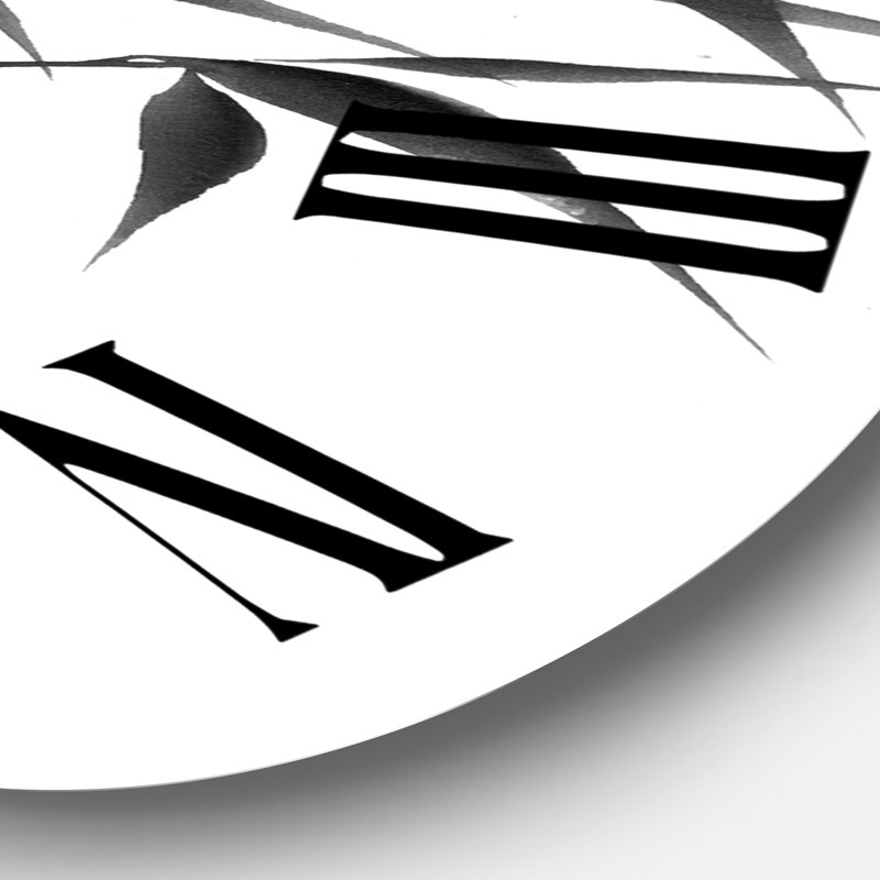 Horloge murale rétro en bambou monochrome rétro, Grand