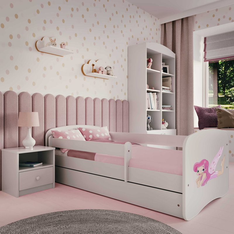 Cicero Standard Panel with Storage Included, Toddler (70 x 140cm), White