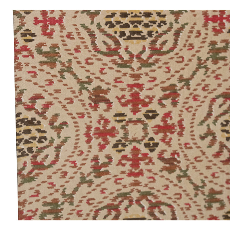 Flatweave Wool Ikat Area Rug