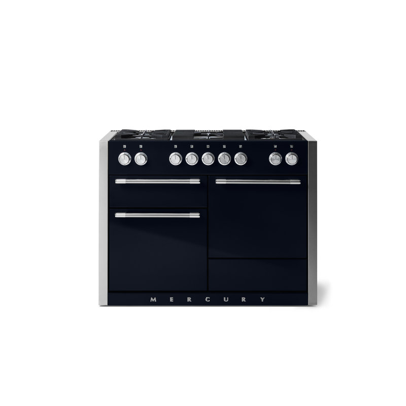 Mercury 48" 6 Cubic Feet Dual Fuel Freestanding Convection Range, Cranberry, Dual Fuel