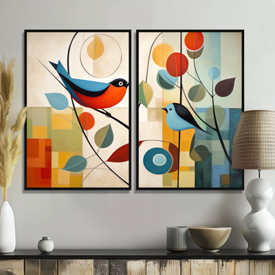 «Green Mid Century Mod Nature III», art mural moderne sur toile vert Mid-Century
