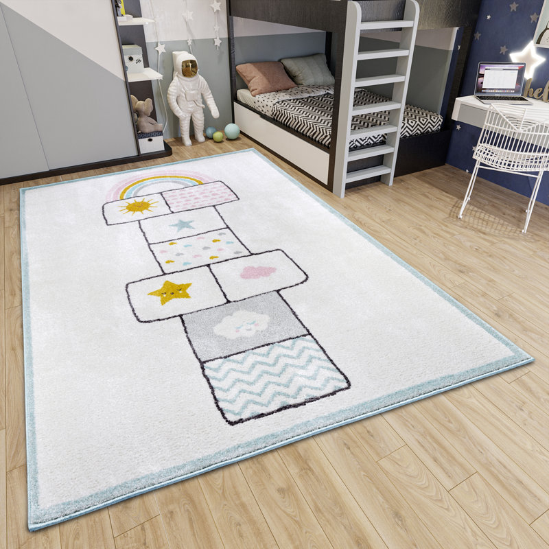 Adventures Children White Rug, Rectangular 120 x 170cm