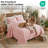 Southshore Fine Linens Vilano Oversized Quilt Set, Double-Brushed Microfiber Lightweight Quilted Bedding and 1 Pillow Sham, Twin/Twin XL, Pastel Pink-1048792251-1001114979