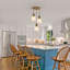 Modern Glass 3-Light Pendant
