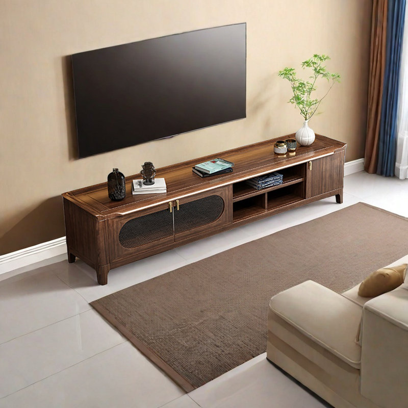 Nouveau meuble télé en noyer de style chinois