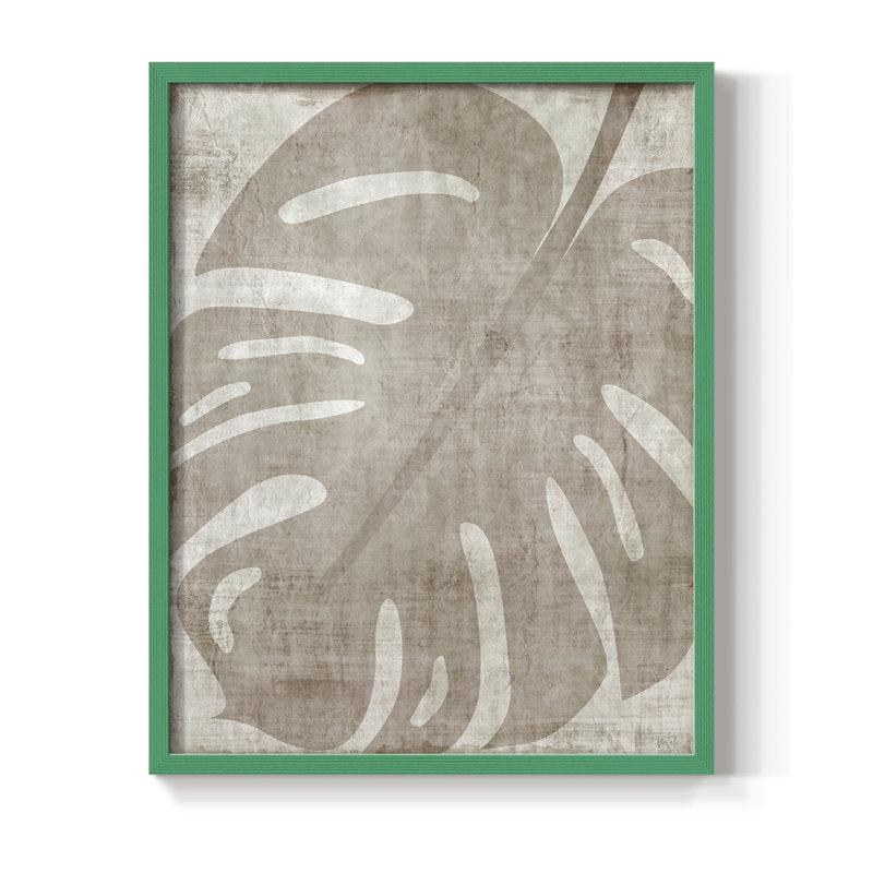 «Island Neutrals II», reproduction encadrée - bois massif, H 21 po x l 17 po, Vert