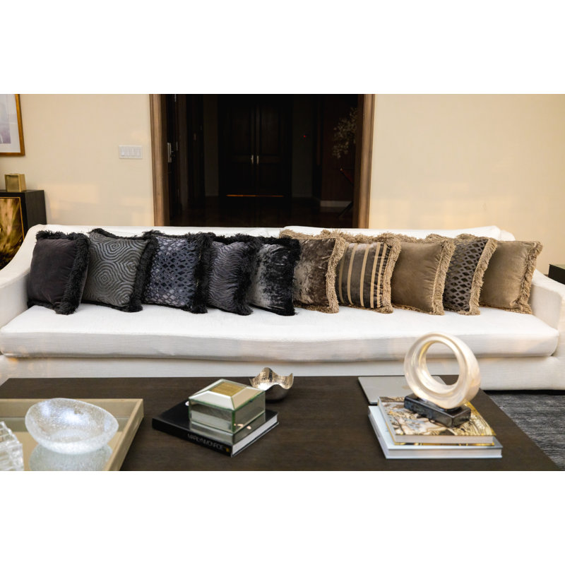 Pewter Posh Throw Pillow