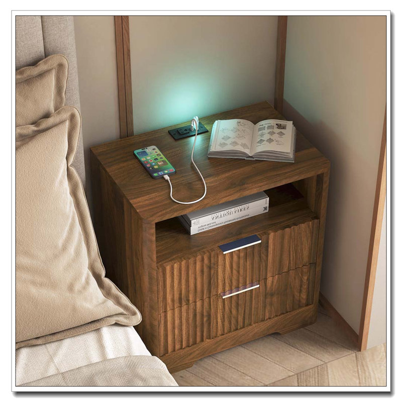 Nightstand with Charging Station