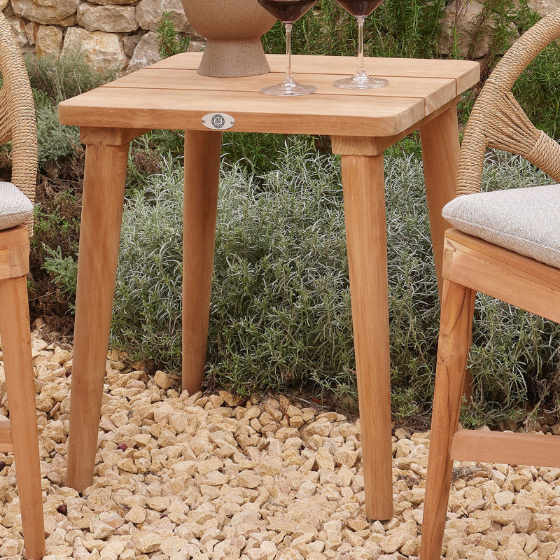 Krabi Outdoor Square Teak Side Table