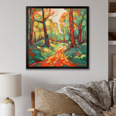 «Sunlight Through The Trees In Autumn Forest I», reproduction sur toile