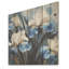 «Blue and White Garden of Irises I», art mural sur bois de pin naturel-936137408