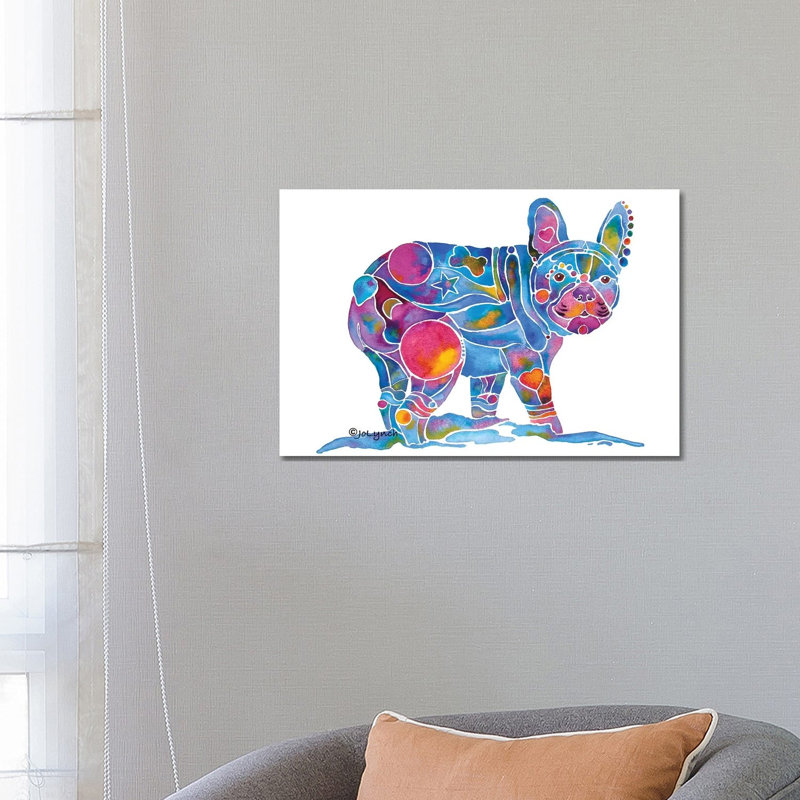 French Bulldog Blue Toots by Jo Lynch - Wrapped Canvas Gallery-Wrapped Canvas Giclée, 66.04 cm H x 45.72 cm W x 3.175 cm D