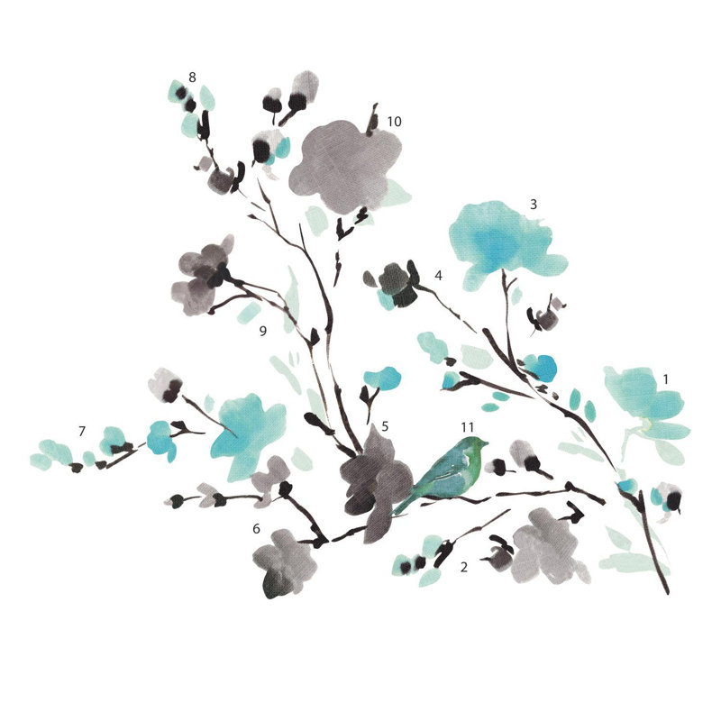 Trees & Flowers Non-Wall Damaging