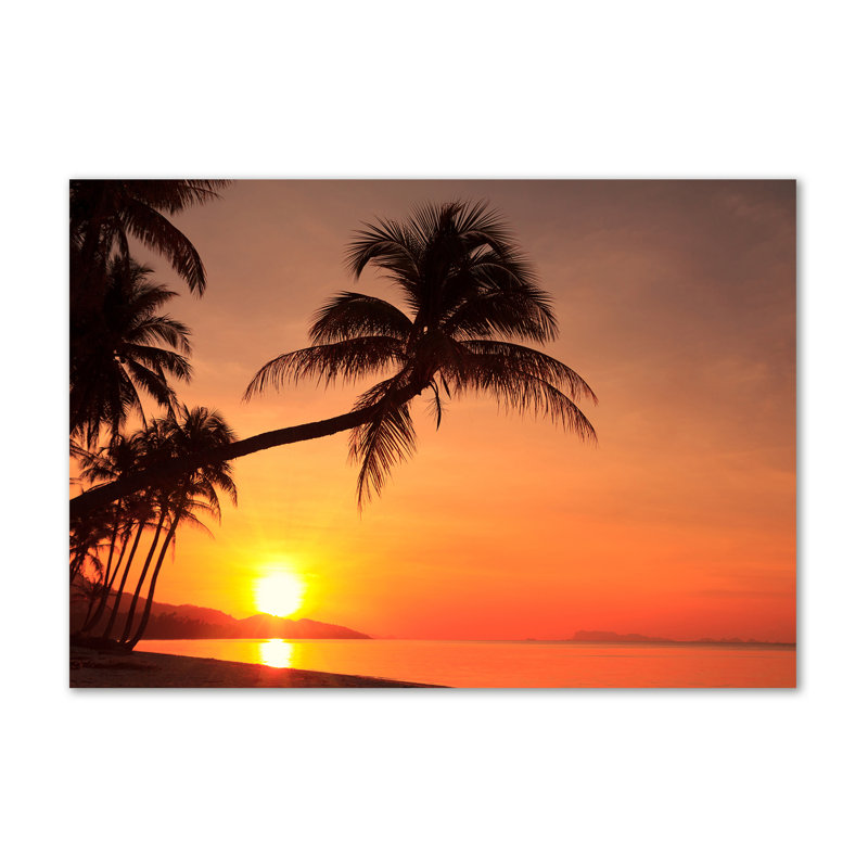 Sunset Beach - Wrapped Canvas Print